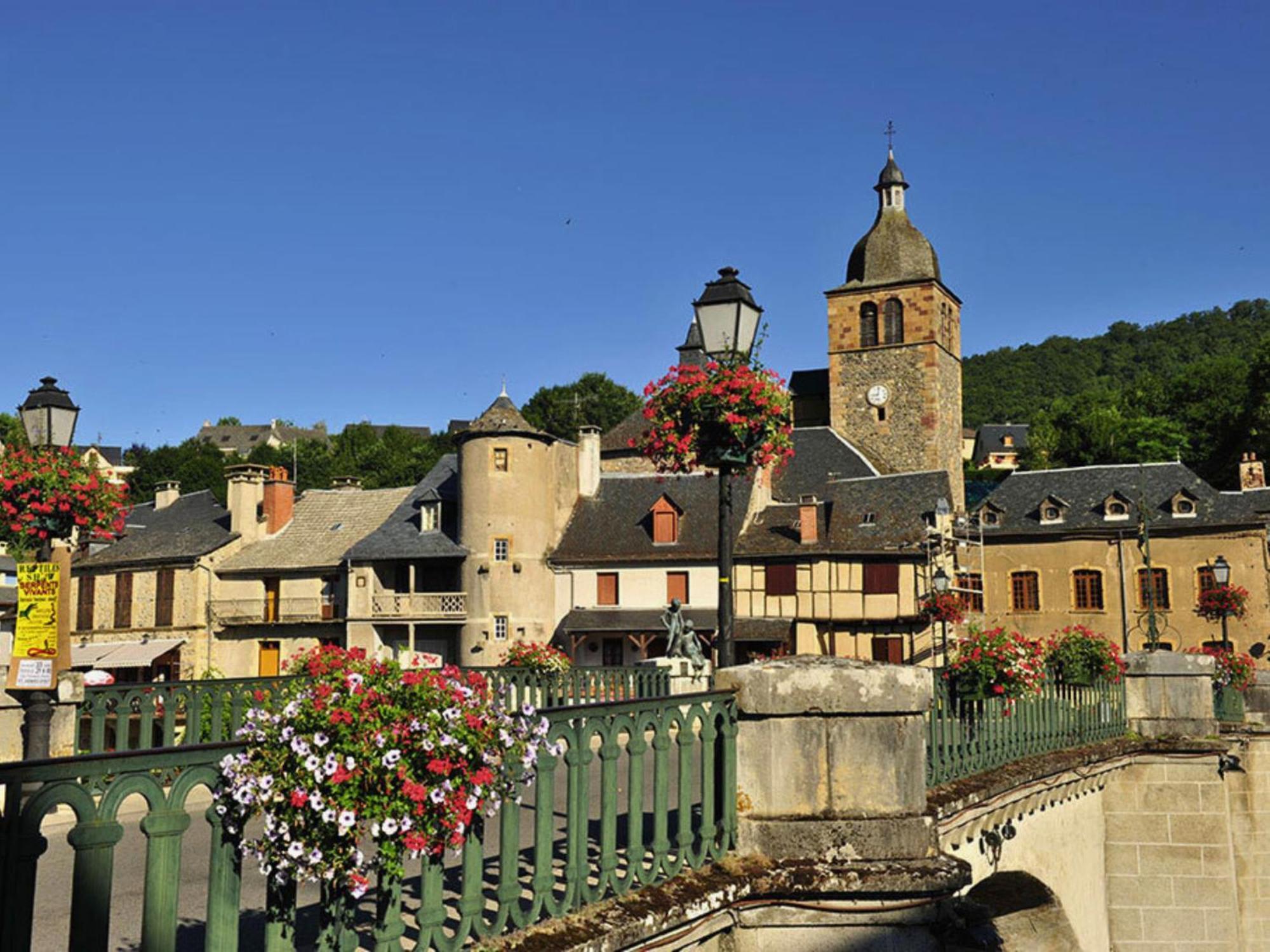 Tourisme vert, T2 avec piscines dans résidence Goelia Saint-Geniez-dʼOlt Extérieur photo